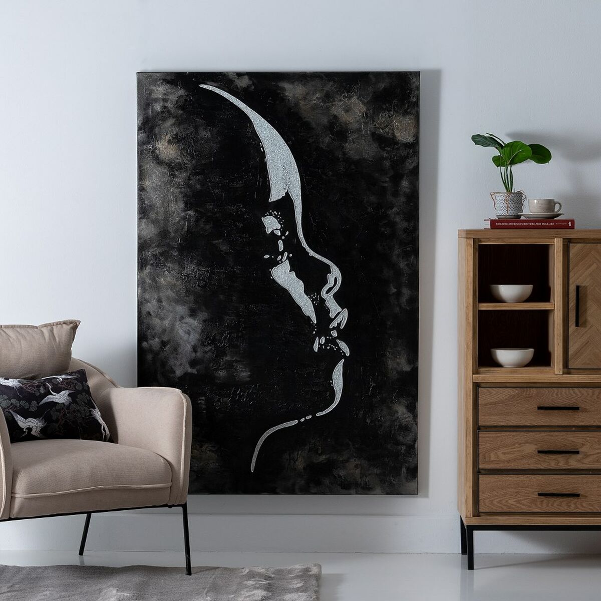 Tavla 100 x 2,8 x 150 cm Kanvas Barn